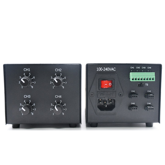 Industrial Camera Led Light Source Brightness Regulator 24V Analog Digital Four-Channel Machine Visual Light Source Controller