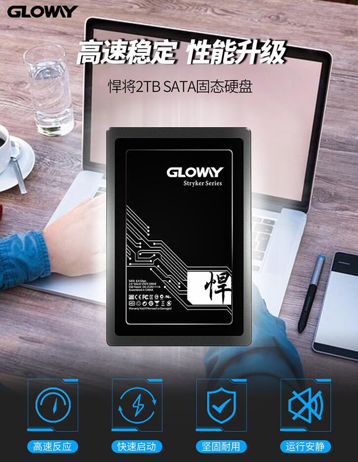 Gloway Light Wai 2TB SD Solid-state Hard Disc SATA3 0 Interface Humvee