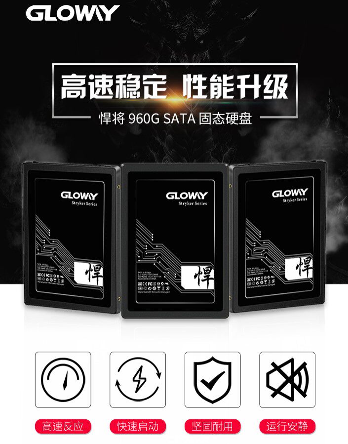 Gloway Guangwei 960G SD Solid State Drive SATA3 0 interface Titan series