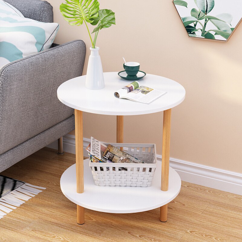 Small round table sofa edge a few home living room corner Several tea table Bedroom bedside table Bedside Table Balcony Simple Mini Tea Table 