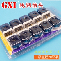 10 10A three-plug single-phase 16A explosion-proof two-pole two-angle two-item power plug fixed rotating two-pin plug