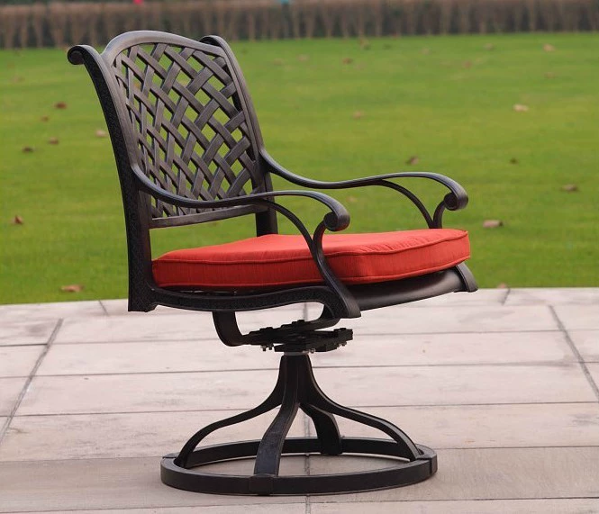 Ban công sân vườn ban công đúc bàn ghế nhôm đúc ghế xoay nhôm đúc đồ gỗ ngoài trời - Bàn ghế ngoài trời / sân