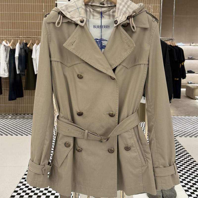Burberry/Burberry New Style Lace-Up Waist-Cinching Double-Breasted Workwear Trench Coat Jacket for Women and Men