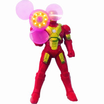 Iron Man hand-held flash fan humanoid hand-pressed portable fan toy activity holiday gifts Childrens gifts