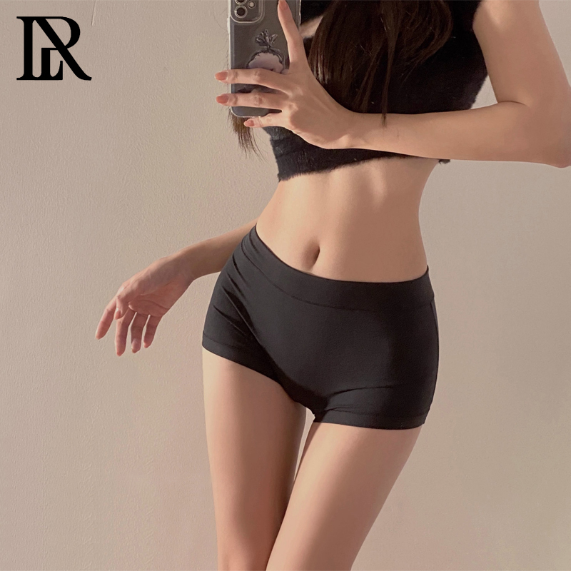 Japanese-Style Modal Seamless Boxer Briefs for Women, Pure Cotton Antibacterial Crotch Safety Shorts, Sexy Butt-Lifting Breathable Four-Corner Shorts