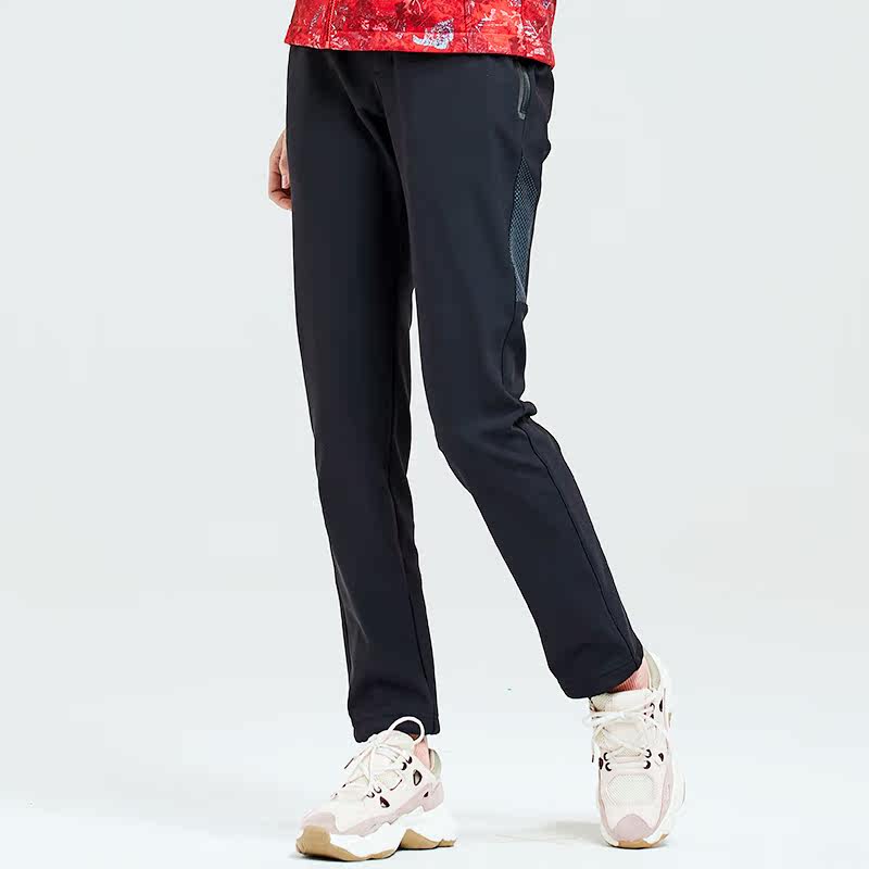 Outdoor soft shell assault pants women autumn and winter plus velvet padded waterproof windproof warm high waist hiking pants loose pants women