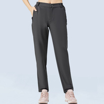 Outdoor assault pants women waterproof windproof autumn and winter single-layer quick-drying elastic pants loose casual hiking pants