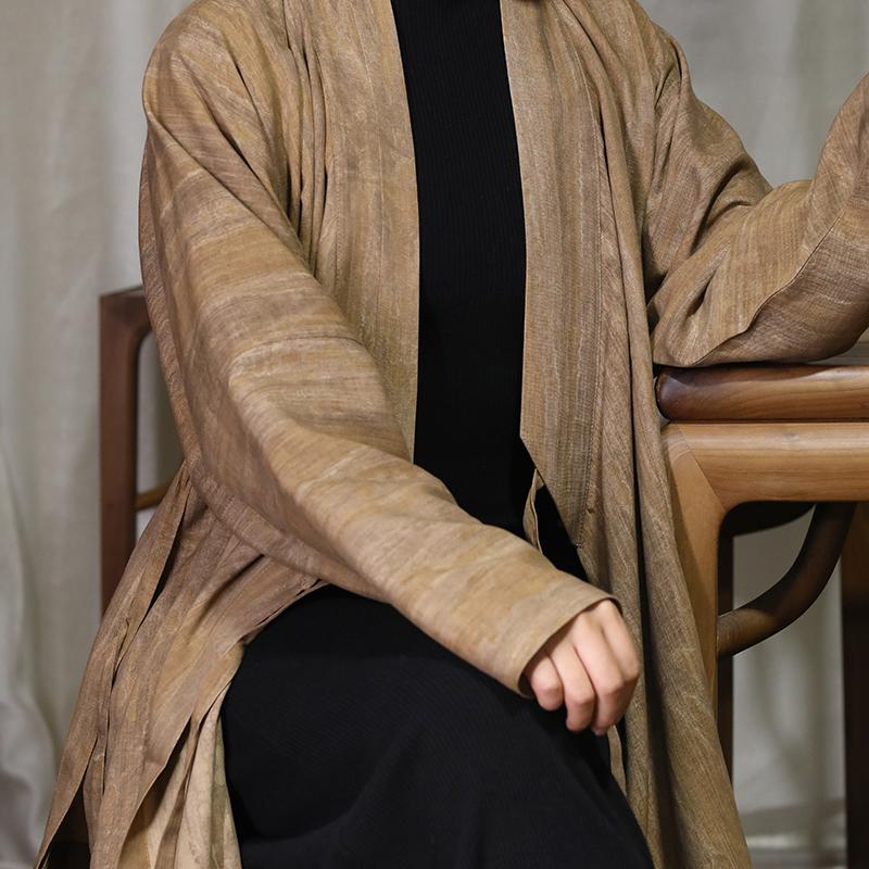 【紫侯・大地】河北省イーシの新しい漢服の万能綿麻布、新しい中国風