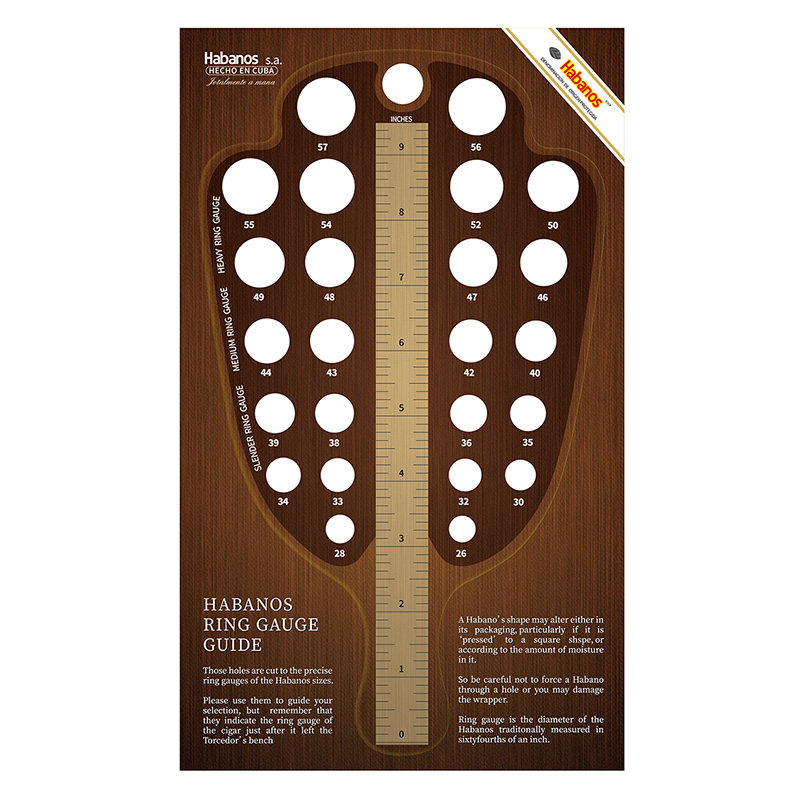 Cigar Size Measurement Card Paper Cigar Size Length Diameter Ring Diameter Measuring Tool Cigar Utensils