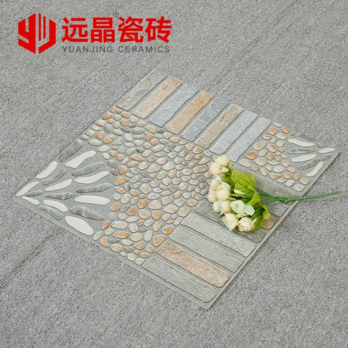 Фошань, балкон, сад, напольная плитка 400x400, старинный кирпич, галька, терраса, нескользящая напольная плитка, устойчивая к замерзанию и солнцу