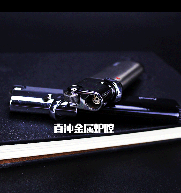 Sáng tạo mài bánh xe thẳng vào bật lửa cá nhân tùy chỉnh nhiệt độ cao cố định lửa di động nhẹ hơn ngoài trời bơm hơi nhẹ bật lửa độc