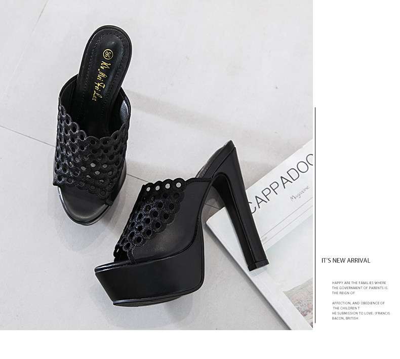 Корейский 2024 лето новые товары толстая водонепроницаемый платформа холодный шлепанцы сверхвысокий следовать верхняя одежда Тестовая комната слово тип сандалии женщина OTHER / Other 