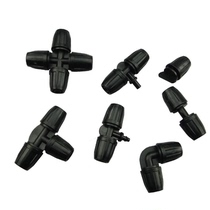 Gardening atomization micro nozzle set 8 11 9 12 Lock three-way four-way elbow valve joint hair pipe accessories