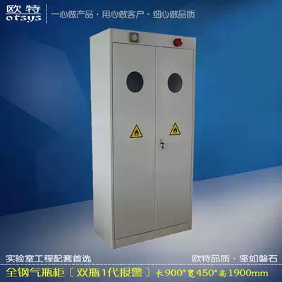 Laboratory all-steel cylinder cabinet gas alarm cabinet ventilation gas tank cabinet gas storage cabinet dangerous goods Cabinet