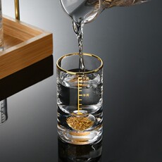 Ликер Cup 水晶玻璃一两白酒杯6只装带刻度家用烈酒杯分酒器酒具套装酒壶 Spend begins on