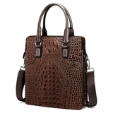 Барсетка, квадратная кожаная сумка на одно плечо, сумка через плечо, крокодиловый принт, из натуральной кожи