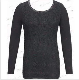 Manneffin 13 Autumn Winter Lace Shaping 2 Series Round Collar Long Sleeve Meme Warm Jacket 20210085