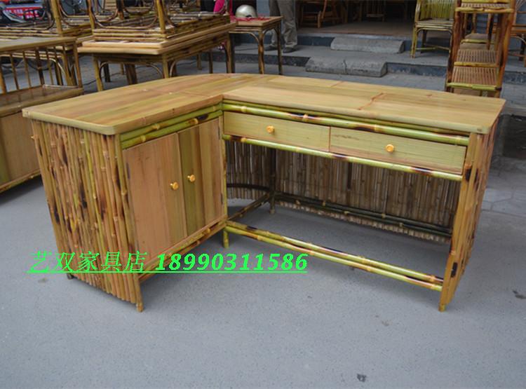 Bàn ghế tre quầy thu ngân quầy lễ tân quầy lễ tân khách sạn quầy rượu quầy bar quầy thanh toán mới đặc biệt - Bàn / Bàn bàn gỗ cổ điển