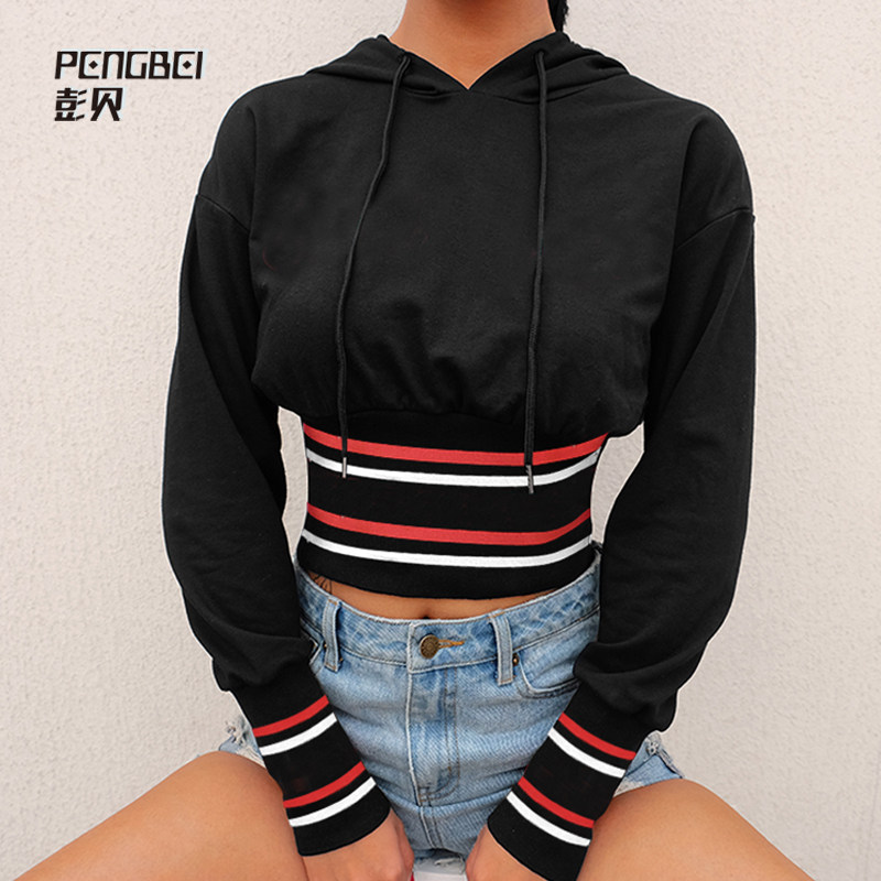 Jazz Dance Short Dew Cord Loose Cap Long Sleeved Sleeve T - Hack T - Hack Street Dance Team Customized 124