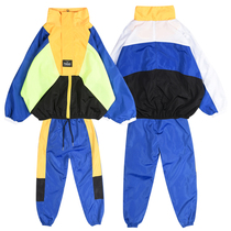 bboy boy hit color sports suit hiphop girl hip hop less son acting out the street dance team custom 313