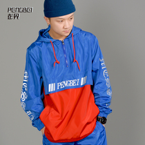 bboy revolving clothes skateboard suit color hooded jacket 3M reflective print hip-hop dance team custom 065
