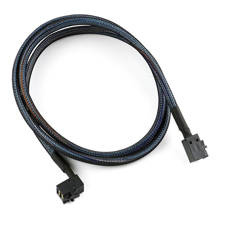 Server with brand new MINI SAS 3 0 HD SFF-8643 ELBOW ARRAY CARD BACK PLATE 12G CONNECTING WIRE