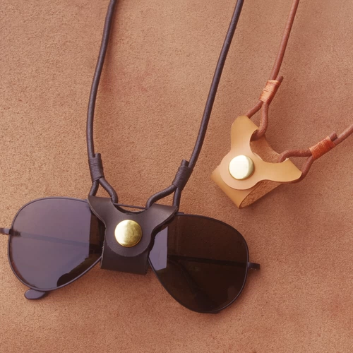 Защитный кожаный ремешок, солнцезащитные очки на солнечной энергии, портативный чехол, цепь, защита при падении, делается под заказ