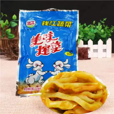 Authentic Xiaoshan specialty Qianjiang brand delicious mustard 90g * 10 packets of small bags of rice White Rabbit Pickles Pickles