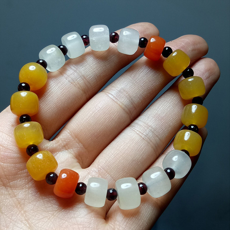 Xinjiang Natural Jade Boutique Gobi Jade Apple Ball String