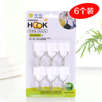 Home Creative Bathrooms Wall-Free Punch-Free Hook Powerful Hook Hung Hanger Wall-mounted Wall-mounted Wall Viscose Glue Hook