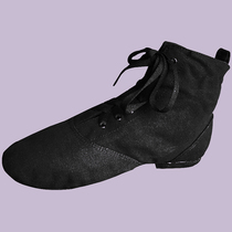 Jazz dance boots dance body skills boots practice soft bottom dance boots high canvas face low heel mens and womens soft boots