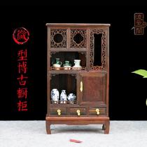 红木雕工艺品微型家具模型缩红酸枝小摆设装饰博古橱小柜子中式