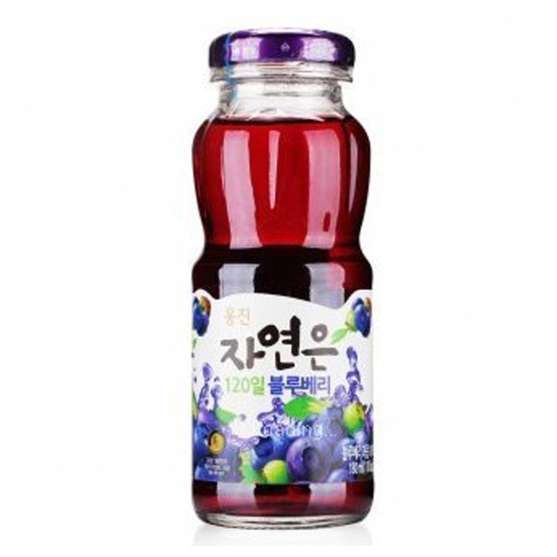 【天猫超市】韩国进口饮料 熊津自然蓝莓汁180ml/瓶 原味果汁饮料