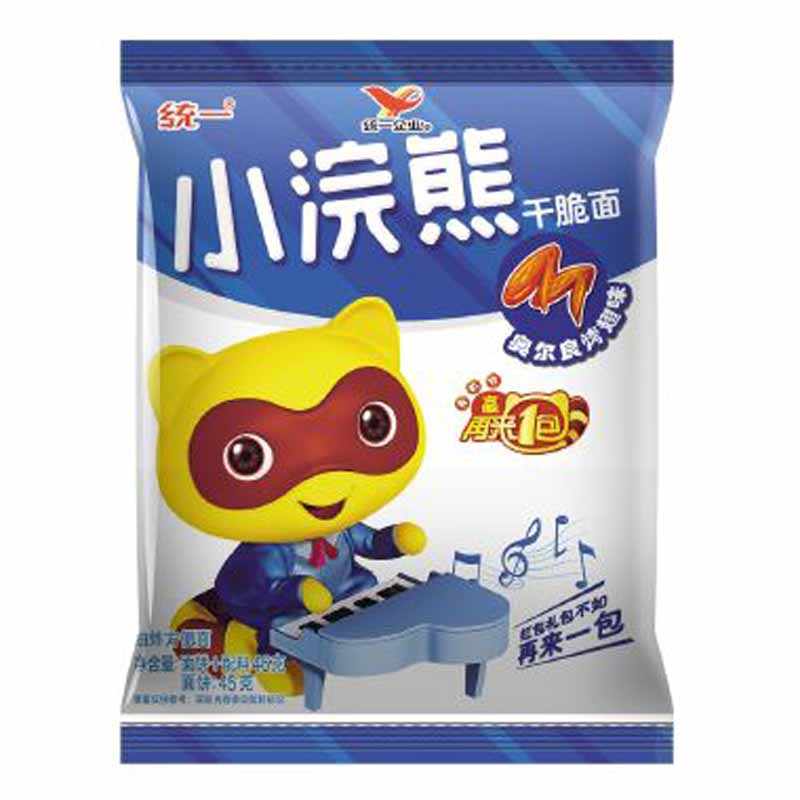 【天猫超市】统一 小浣熊干脆面 奥尔良烤翅45g/袋 回味儿时味道