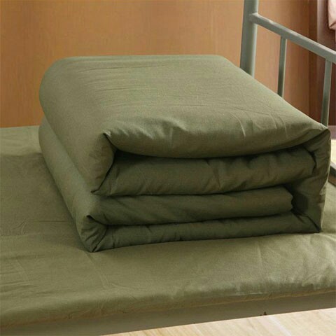 Trắng quilt cover bông duy nhất mảnh duy nhất màu trắng tinh khiết một màu bìa lực lượng đặc biệt quân sự đào tạo sinh viên quân đội quilt cover