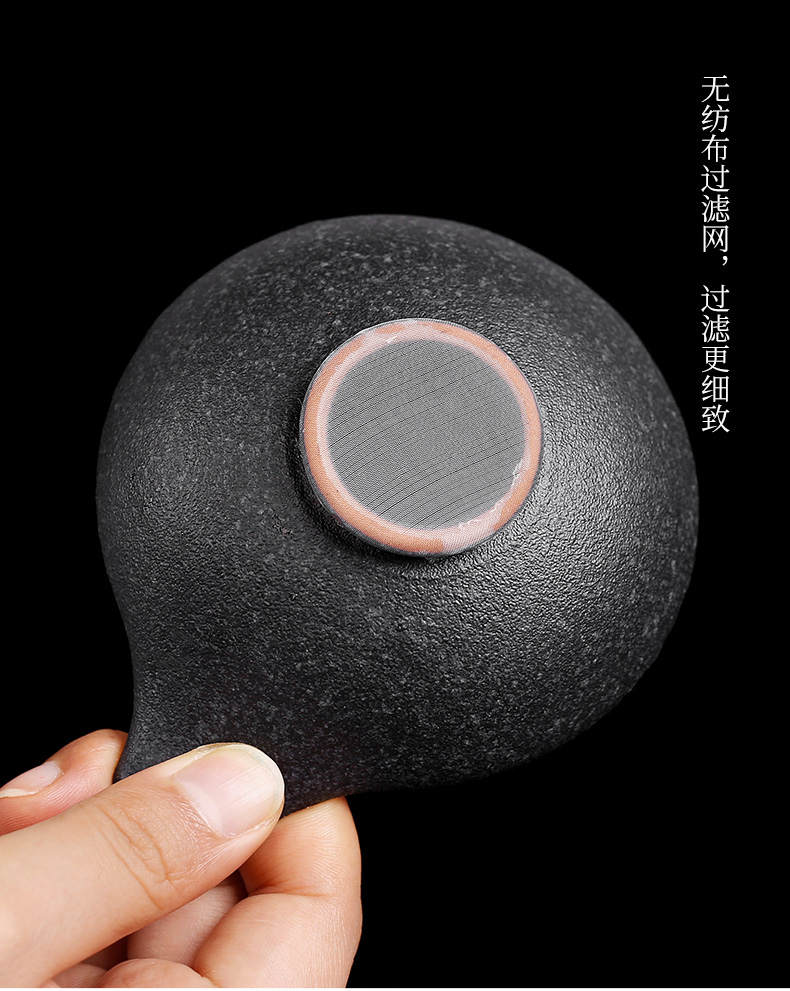 By patterns coarse pottery sharply stone glaze slip through the tea strainer kunfu tea tea tea ware ceramic tea ware