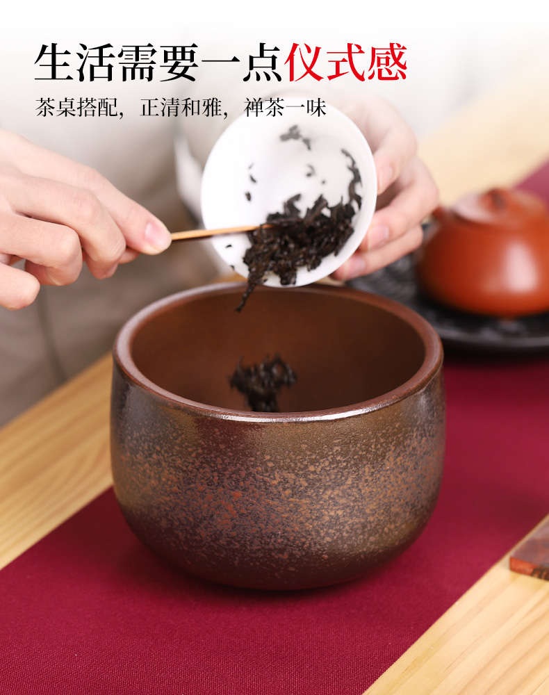 Tea to wash large Japanese zen water jar coarse TaoFang wash cup vessels of household Tea accessories in hot waste water bucket