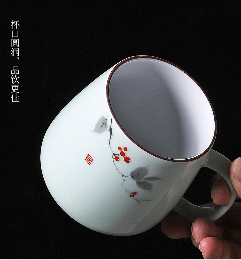 Female ceramic cups tea tea cup office separation zone) contracted couples lazy cup keller custom - made