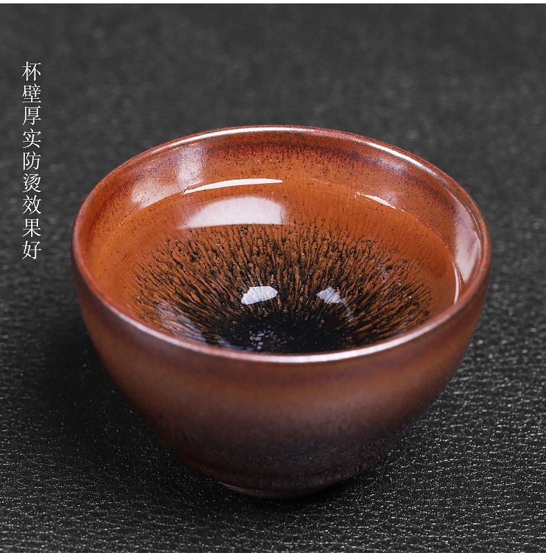 Iron ore tea masters cup jianyang tire firewood sharply glaze tea terms built a single ceramic cups manual single CPU