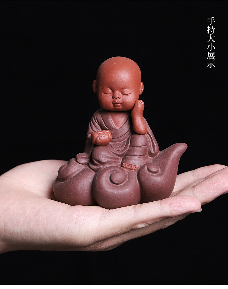 Purple sand tea for its ehrs spoil the young monk zen tea table is placed lovely tea play the little novice monk home decoration interesting products