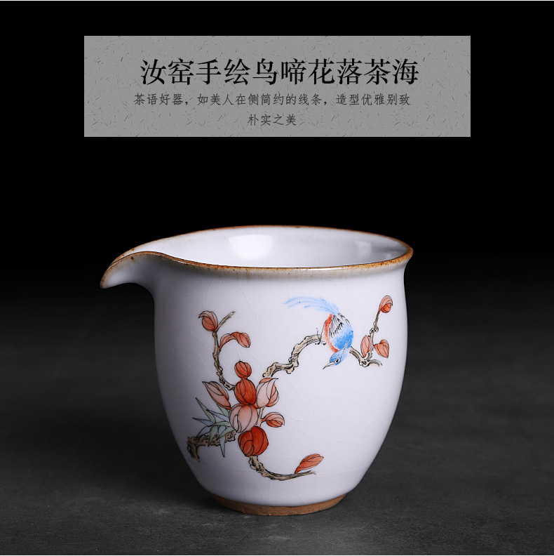 Fair your porcelain cup tea ware checking ceramic creative hand - made painting of flowers and points to open the slice to hold to hot tea sea kunfu tea cup