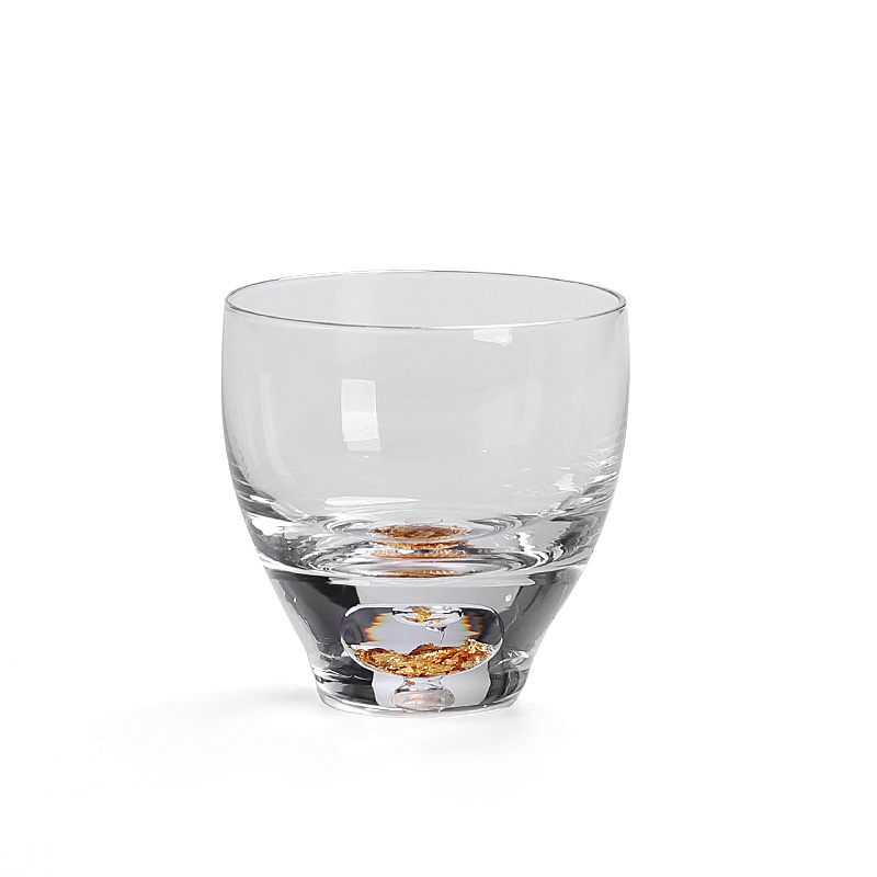 Kung fu tea set item personal cup cup upset Japanese hidden gold cup sample tea cup heat - resistant glass master single CPU