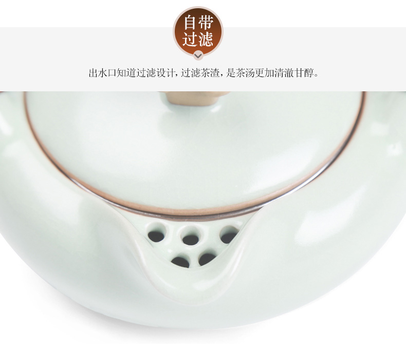 Your up ceramic kung fu tea set 4 people travel to carry tea sample tea cup I and contracted household cup teapot