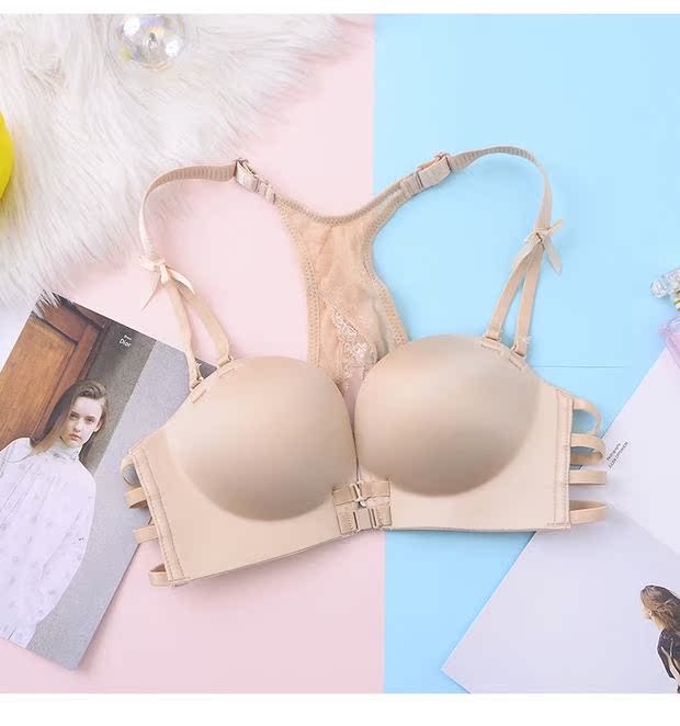 D ~ 28 AB cup cup vẻ đẹp trở lại đồ lót thu thập không có dấu vết không có áo ngực massage đồ lót