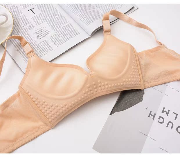 [小菜 内衣] [] H ~ 11AB pass cup không có dấu vết không có vòng thép tập hợp áo ngực có thể điều chỉnh đồ lót áo ko đệm