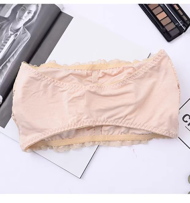 [Giá bắp cải] E ~ 19 Ren Sexy Tube Top Anti-Glass Gathered Bọc Bra Bra Đồ lót quây