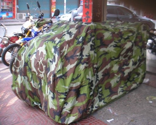 210D Atv Cover Camouflage Silver-Coated Outdoor Protective Body Cover for Atv, Waterproof and Sunshade