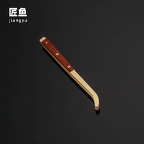 Craftsman Fish Tea Tray Washer Cup Clip Rosewood Copper Tea Clamp Tea Tweezer Tea Clip Kung Fu Household Tea Set Accessories