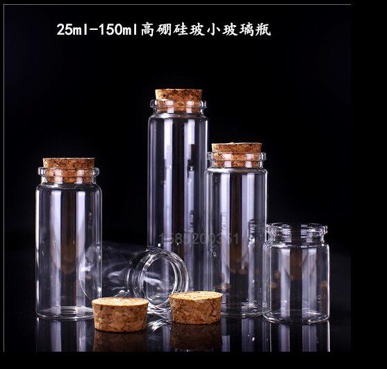 Carkmouth 47mm high boron silicon bottle tea bottle sealing cans container glass bottle sediment bottle glass bottle
