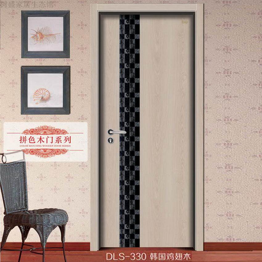 09 Strengthening door solid wood composite door assembly door door to the door of the ecological door pressing door